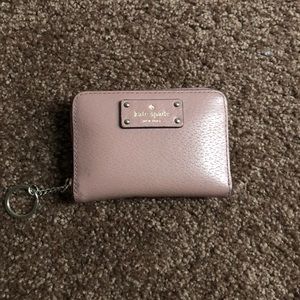 Light pink Kate spade key chain wallet
